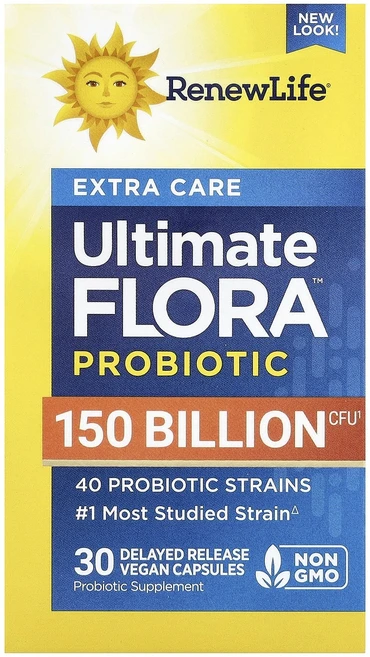 건강챙기세요 Renew Life 엑스트라 케어 Ultimate Flora™ 프로바이오틱 지연 방출 베지 캡슐 30정 백살까지오래오래, RenewLife엑스트라케어UltimateFlora프로, 1개 - 쿠팡