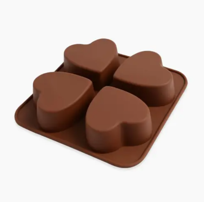 SL 하트 실리콘몰드 4구, 1개