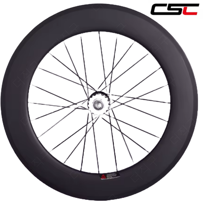 CSC 림 휠 카본 픽시 바이크 무광 뚱림 700C, 60/리어 (뒷바퀴), 클린처, 트랙, 1개