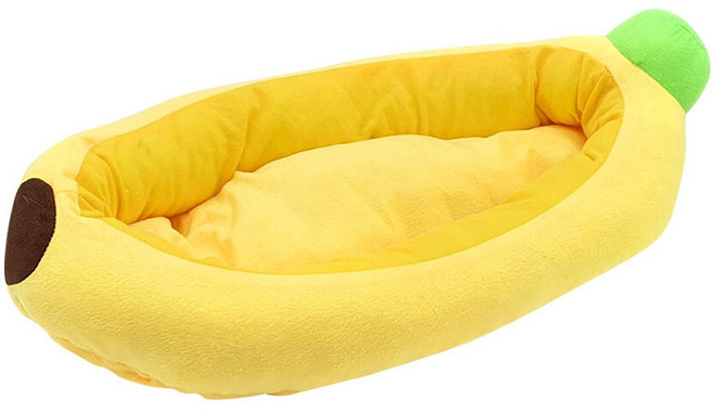 바나나 쿠션 방석 L 반려견 마약방석 소프트터치 소파 강아지 반려동물 애견 쿠션 침대, 1개