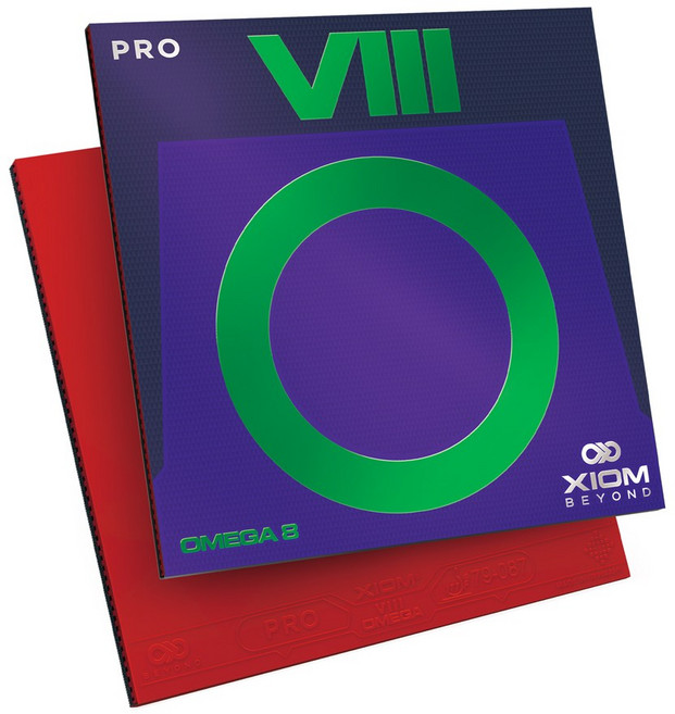 엑시옴(XIOM) 공식 본사 직영 탁구 러버 오메가 8 프로, 적(MAX), 색상:적[MAX]