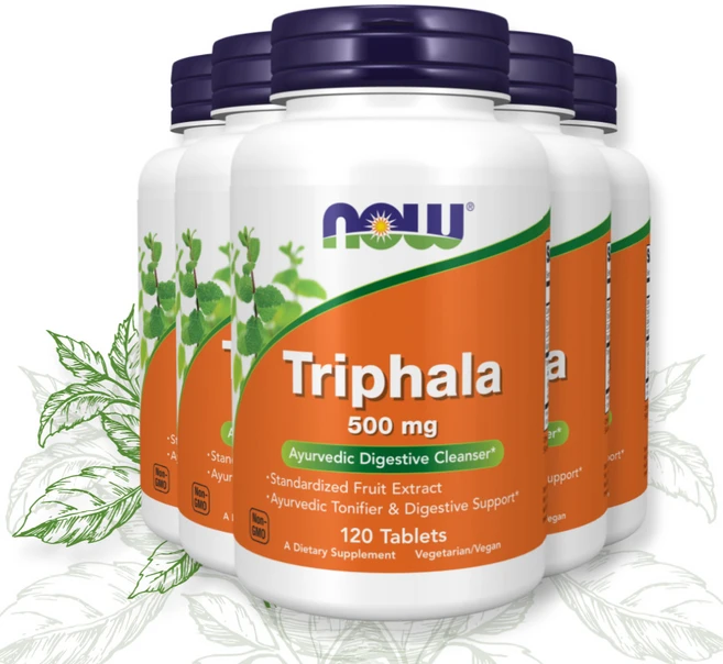 나우푸드 5개 트리팔라 500mg 120정 가자 추출물 타닌 암라 열매 베하다 하라다 - 쿠팡