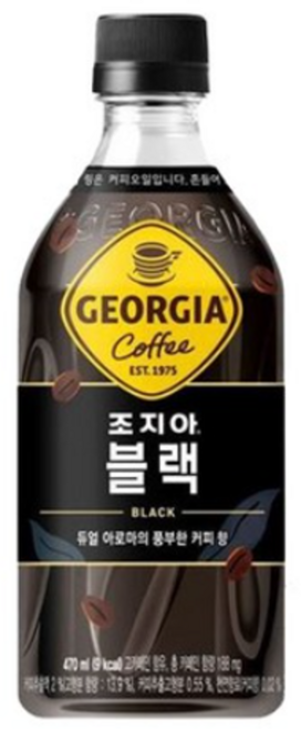 조지아 크래프트 블랙 470ml, 12개