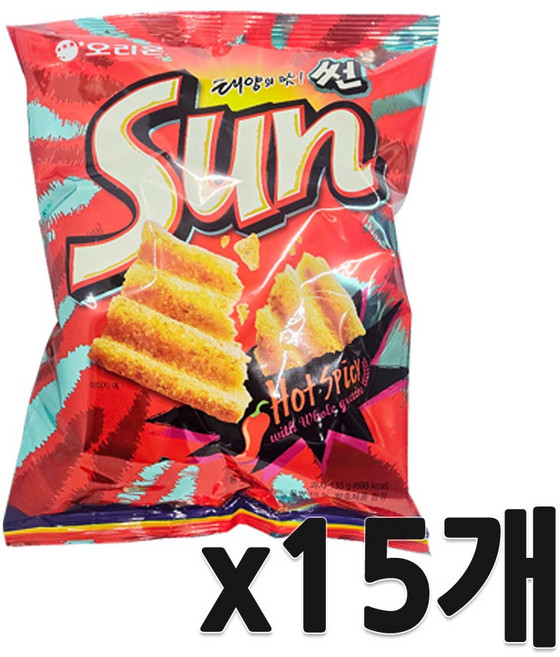오리온 돌아온 썬 핫스파이시맛, 135g, 15개
