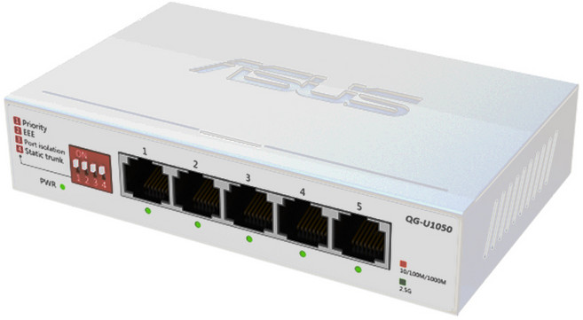 ASUS華碩 QG-U1050 5埠交換器, 1個