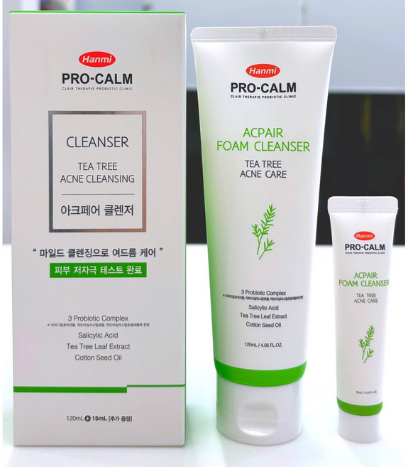 약국 화장품 한미 프로캄 아크페어 폼 클렌져 저자극 여드름케어, 2개, 135ml