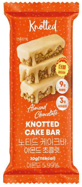 케이크바 아몬드초콜릿, 2개, 30g