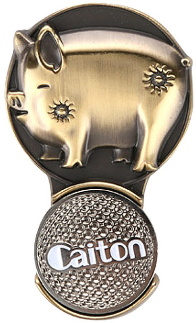 그린피플 12지신 조디악 황동 캐릭터 볼마커 12종, 돼지, 1개