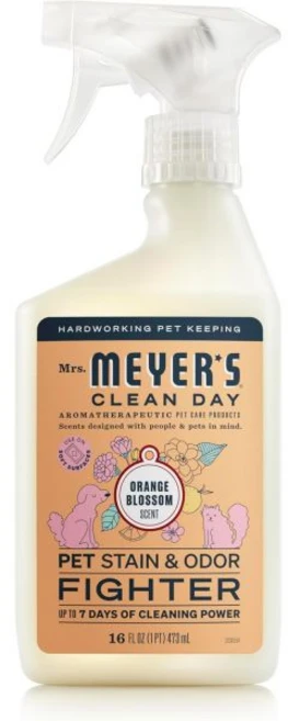 미세스 마이어스 클린데이 반려동물 얼룩 및 냄새 제거제 473ml, Orange Blossom, 16 Fl Oz (Pack of 1), 1 - 쿠팡