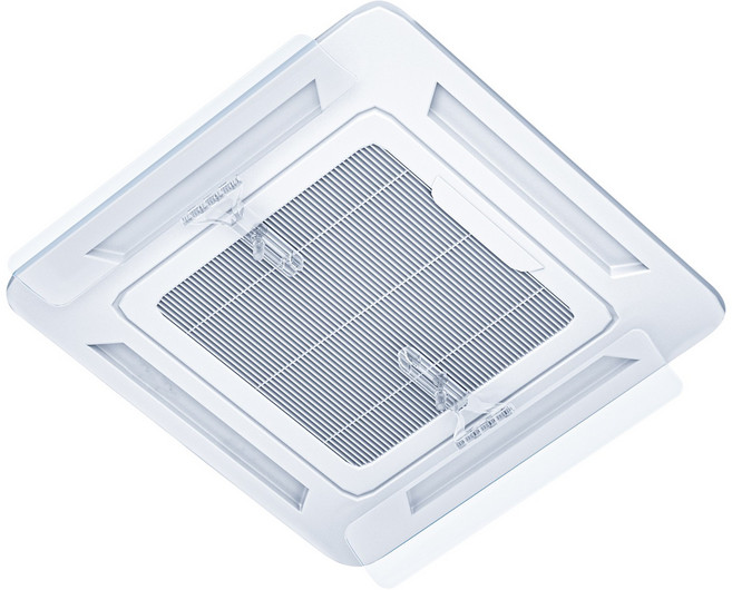 [MuteCo] 천장형 에어컨 투명 바람막이 4way 무타공 가드 부착 직풍방지 순환송풍 절전 걸이형 윈드바이저 부착 붙일 필요 없음 윈드플렉스 초간편 설치, 2개, 에어컨 바람막이