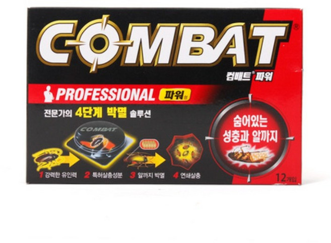 컴배트 파워 살충제 작은바퀴용, 18g, 14개