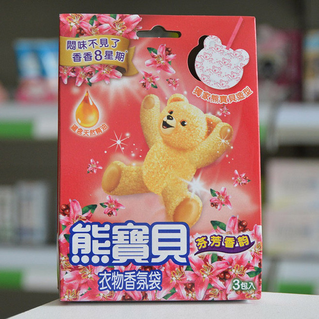 차량용 샤쉐 스너글 옷장 향 행거 상자 A SN L 상큼한 A 곰돌이 아침 이슬, 향기롭고 운치가 있다, 한 갑