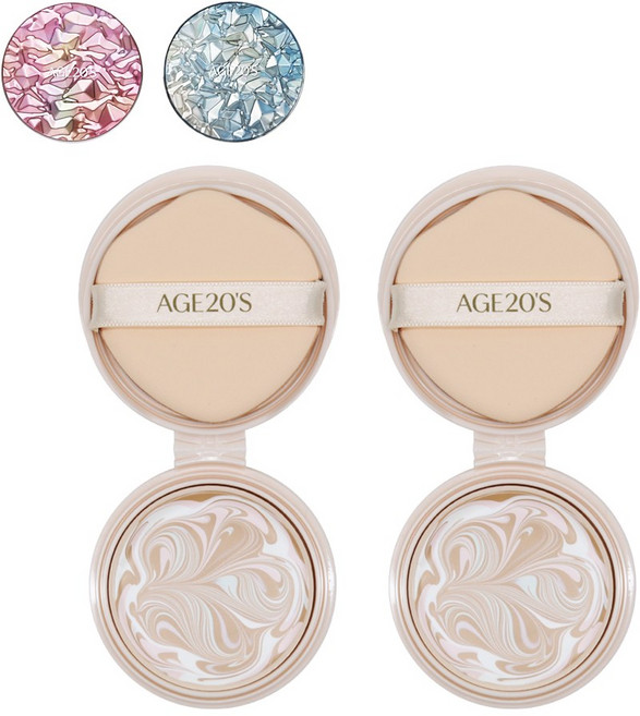 에이지투웨니스 에이지20s 에센스 팩트 아우라 리필, 21호, 2개