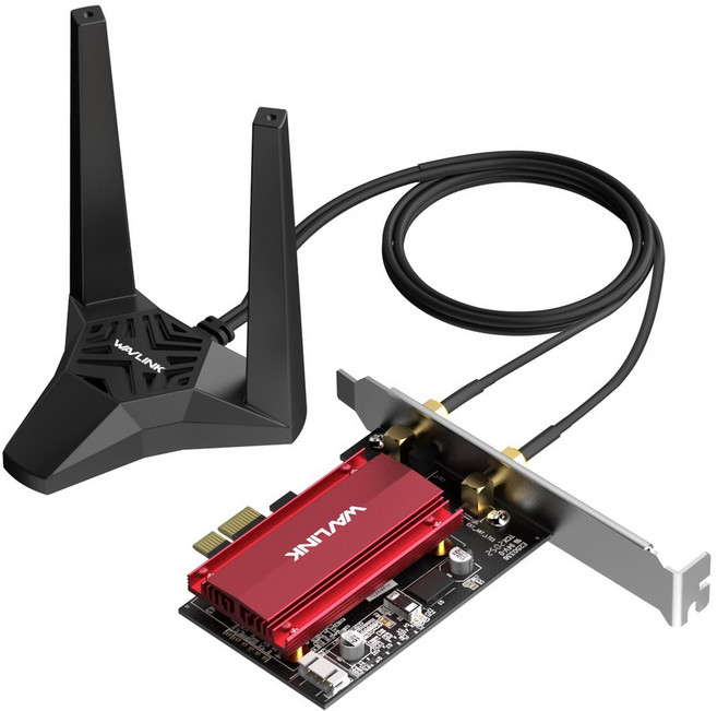 WAVLINK INTEL AX200 AX2 0 WIFI 6E 2.4GHZ 5GHZ 6GHZ 네트워크 어댑터 노트북 용 5400MBPS BLUETOOTH 5.3 초저 대기 시간 M., AX210 Kit, 1개