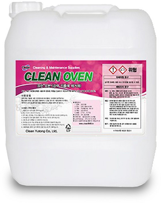 오븐크리너 기름때 제거제 주방 후드 렌지 세척제 크린유통, 18.75L, 1개