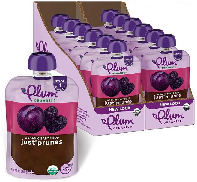 Plum Organics 플럼 오가닉스 저스트 프룬 4+ 개월 오가닉 베이비 푸드, 99g - 쿠팡