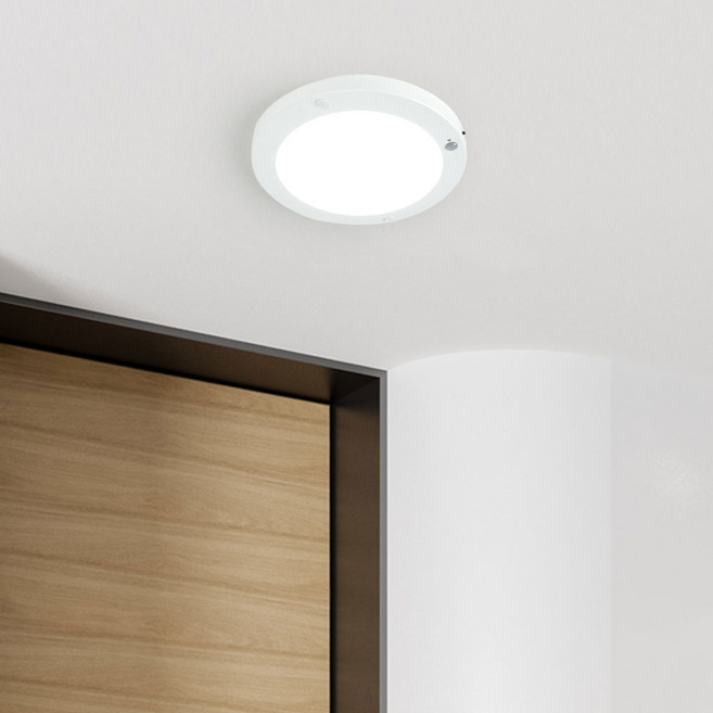 가온엘이디 LED 엣지 원형 20W 센서등 주광색, 화이트, 1개