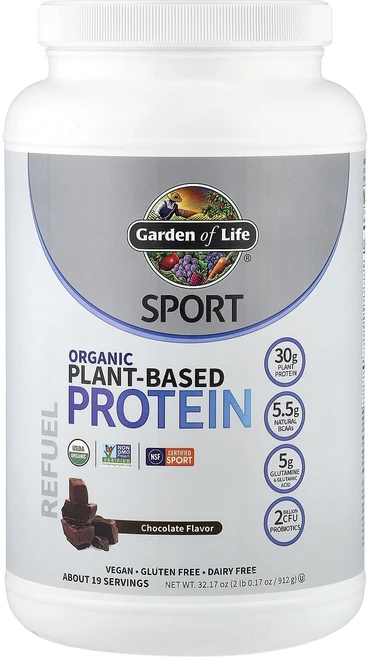 몸관리하세요 겨울입니다 Garden of Life Sport 유기농 식물성 단백질 초콜릿 912g(2lb 0.17oz) 특별관리진행, GardenofLifeSport유기농식물성단백질초콜릿9, 912g, 1개 - 쿠팡