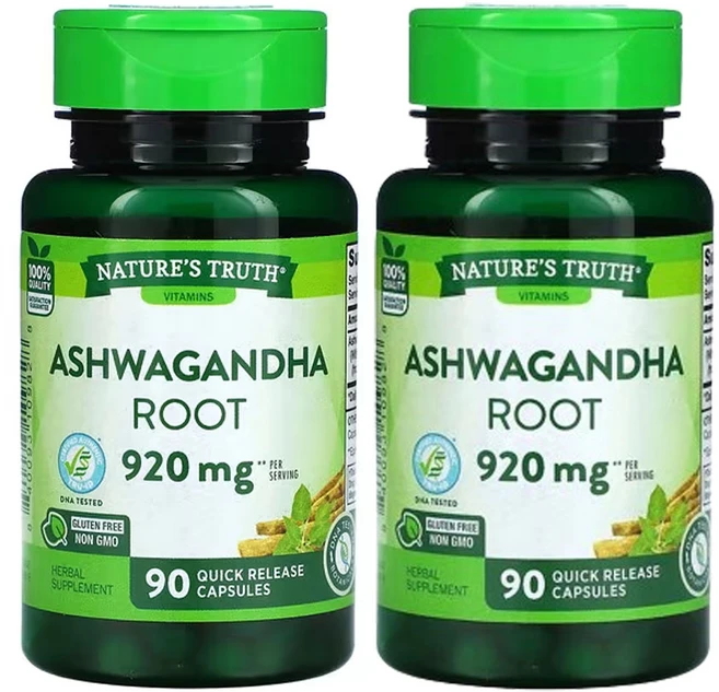 네이쳐스 트루 아스와간다 Natures Truth Ashwagandha 920mg 90정 2개, 2팩 - 쿠팡