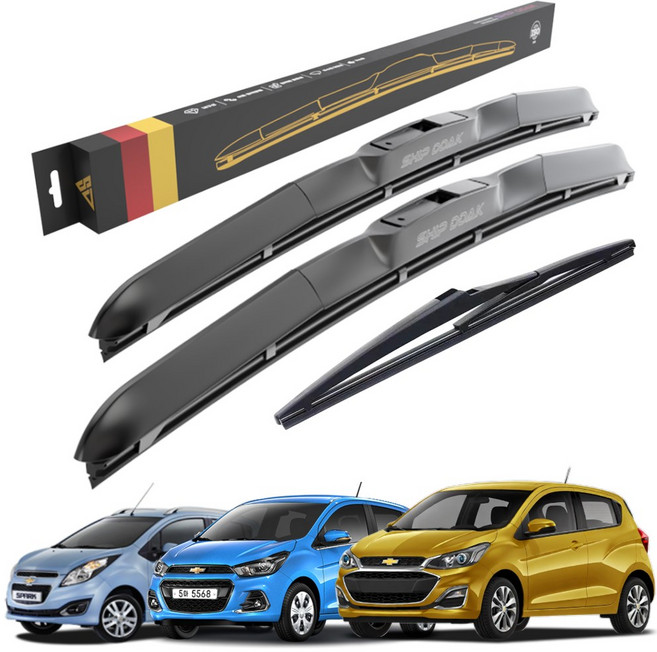 1+1+1 스파크 M300 M400 전차종 호환 순정형 리어 후면 후방 와이퍼 하이브리드 세트, SW-스파크 M300(11-15)600+400, SRB220(12in)스파크-11.03-15