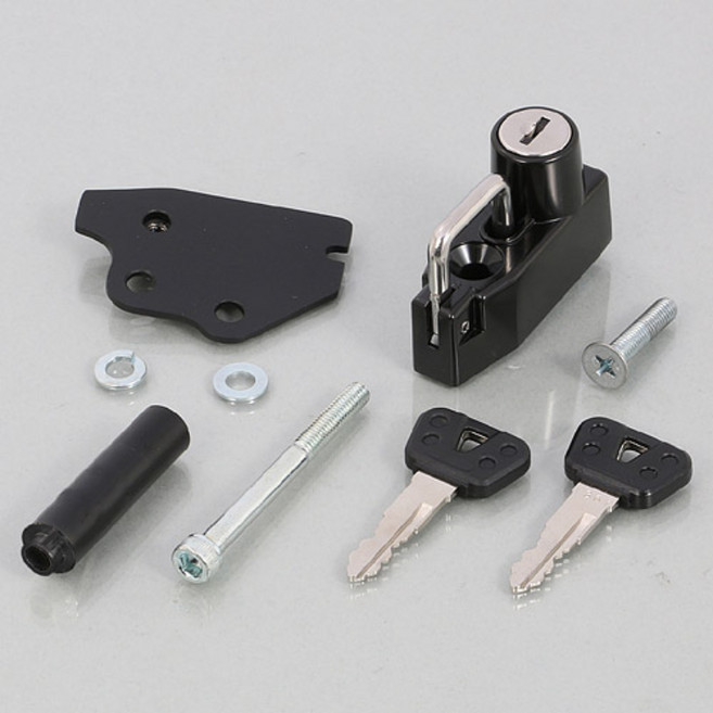 키타코 KITACO 혼다 CT125 헌터커브 헬멧 홀더 헬멧 락 자물쇠 JA55 JA65, 블랙, 1개