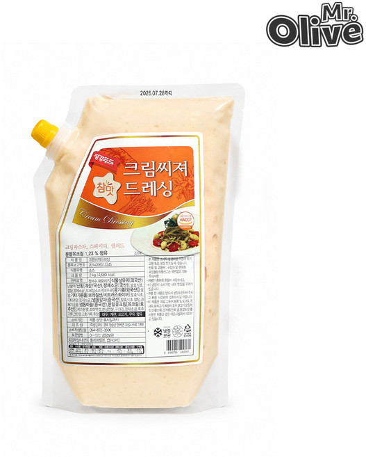 업소용 참맛 크림 시저 드레싱 2kg, 1개