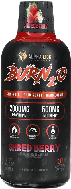 알파라이온 Burn2O Shred 베리 스트로베리 & 바닐라 465ml, 1개 - 쿠팡