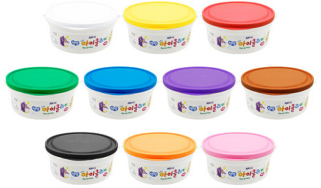 아모스 20000 탱탱아이클레이 버켓, 주황, 400g, 1개