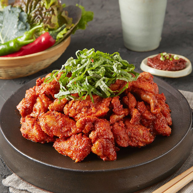 국내산 춘천 닭갈비 500g / 1kg 캠핑 요리 반찬, 2개, 춘천 닭갈비 (어깨살)