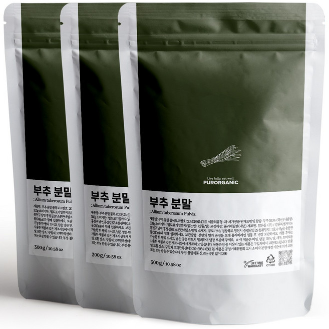 푸로가닉 대동 부추 분말, 3개, 300g