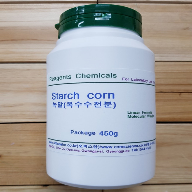 녹말(옥수수전분/옥수수가루) 화)450 요오드반응실험시약 Starch Corn 오피스안, 1개