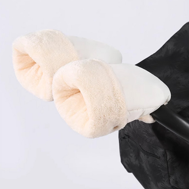 유모차 장갑 핸드머프 방한장갑 핸드워머 손잡이커버, 1개, 화이트