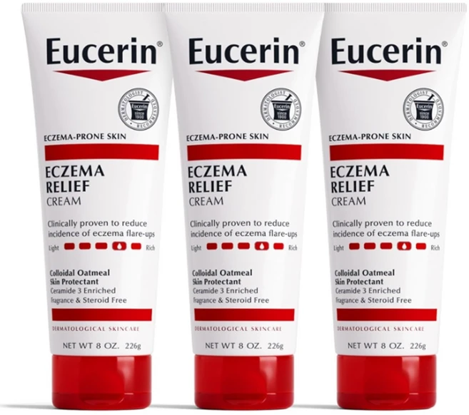 Eucerin 엑지마 릴리프 크림 226g 3팩, 3개 - 쿠팡