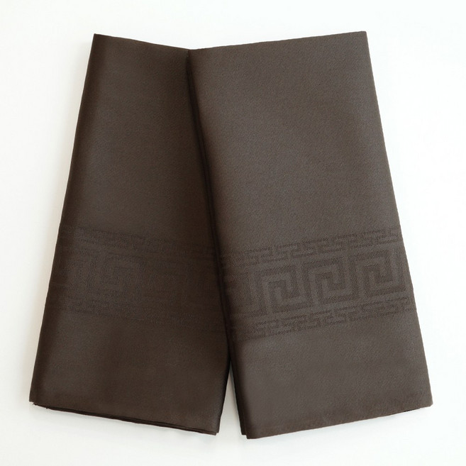 쉬라즈리빙 바리스타 린넨 타월 냅킨 순면, 3개, 진갈색