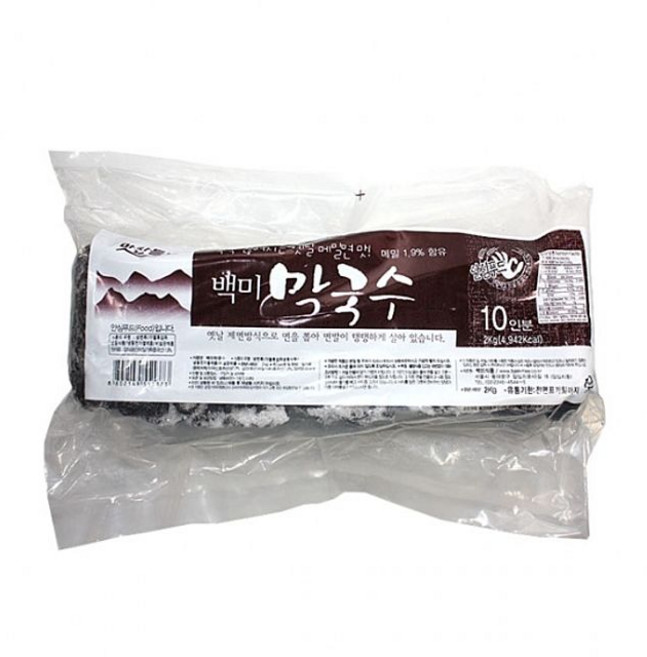 백미식품 (냉동)백미막국수2kgX3개, 2kg, 3개
