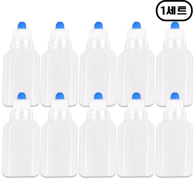 해호 투약병 PP재질 반투명 짧은마개 120CC 투약병, 1개, 10p