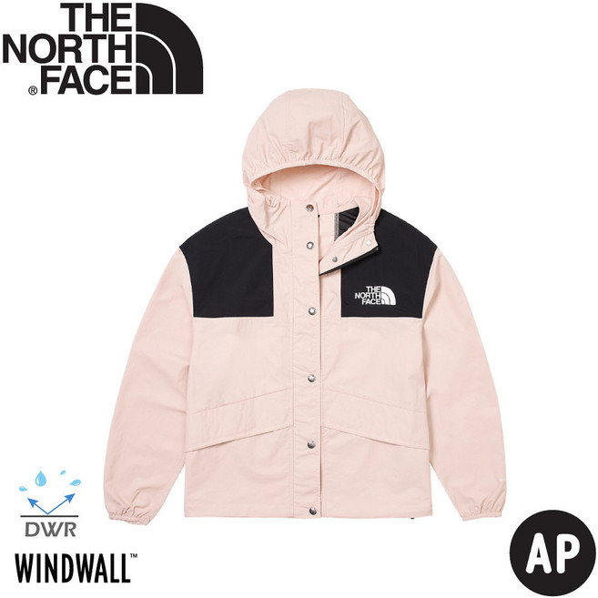 The North Face 女 寬版連帽風衣外套 AP