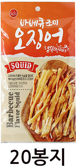 썬푸드 바베큐조미오징어 30g x 5개, 상세페이지 참조, 20개