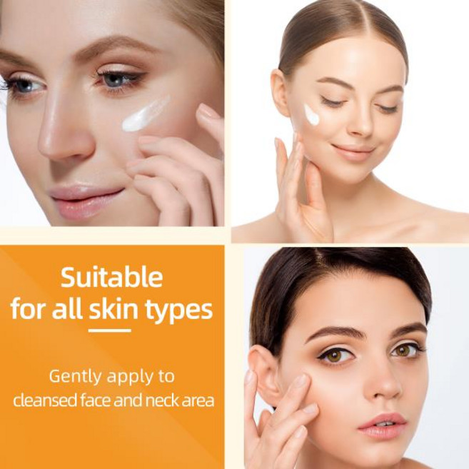 강황 & 비타민 C 크림 - 얼굴과 목을 위한 가벼운 영양 빠르게 흡수되는 수분 공급모든 피부 타입, 01 China Mainland, 01 50그램, 50g, 1