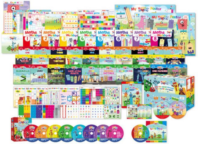 넘버블럭스 영어로 배우는 수학 워크북 DVD 세트 수세기 수이해, 1개