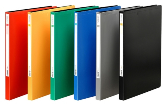 문화 PP스프링화일 A4 F400-7 (상철), Gray, 20개