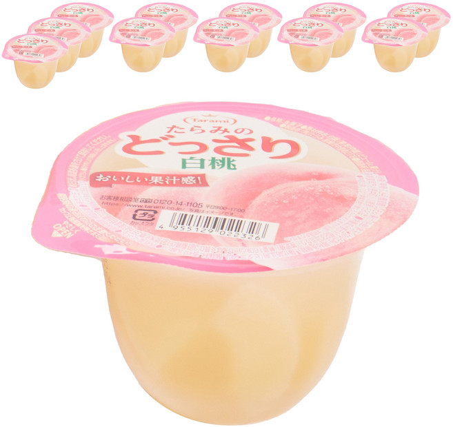 타라미 듬뿍 백도, 12개, 230g