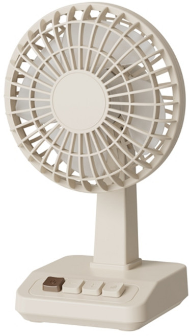 YINUO 탁상용 휴대용 미니 무선 사무실 캠핑 선풍기 소형, 베이지, DQ-281