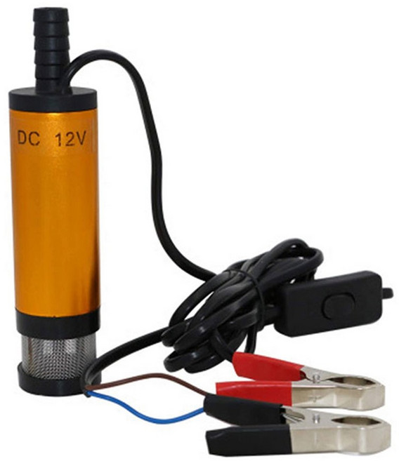 자동차 쉘 이송 펌프 휴대용 전기 DC 알루미늄 물 잠수정 12l/분 펌핑 연료 미니 오일 12V 24V 디젤 합금, 1개