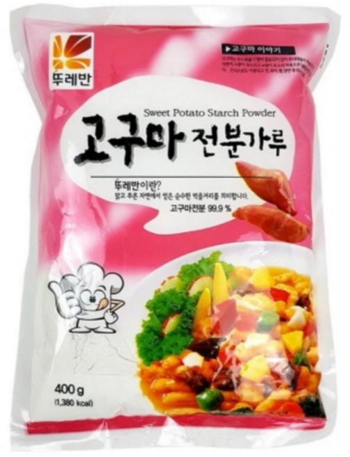 뚜레반 고구마전분가루, 4개, 400g