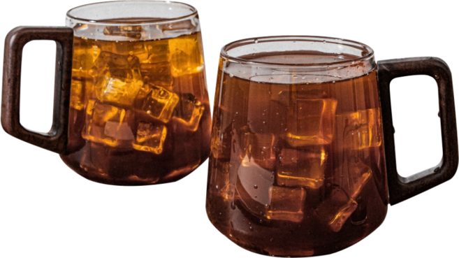 카빈스 홈카페 예쁜 둥글 내열유리 머그컵 500ml, 2개, 투명