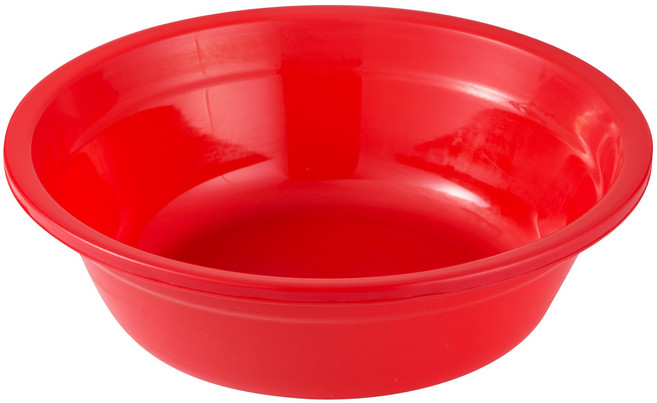 <더플러그> 딸기대야 314x98mm 딸기다라이 다용도대야 플라스틱바게스 원형, 적색