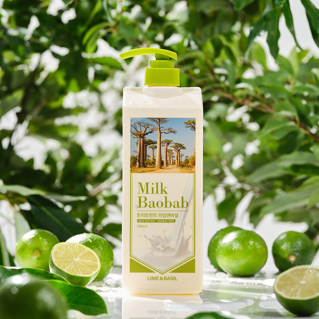 밀크바오밥 오리지널 트리트먼트 라임앤바질 1L 1개 트리트먼트 라임앤바질 393457