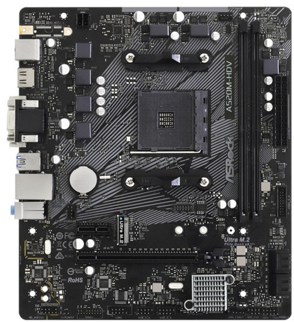 [ASRock] A520M-HDV 디앤디컴 벌크 (AMD A520/M-ATX)