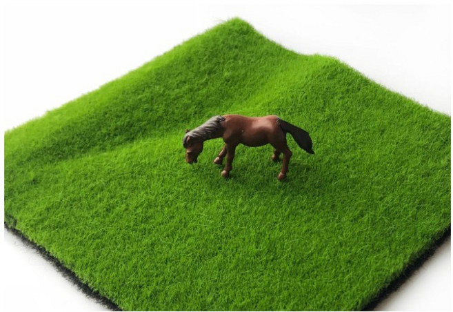 L-one 超逼真 模型仿真草皮 微景觀造景 道具 植絨, 1個, 密草坪30*30cm